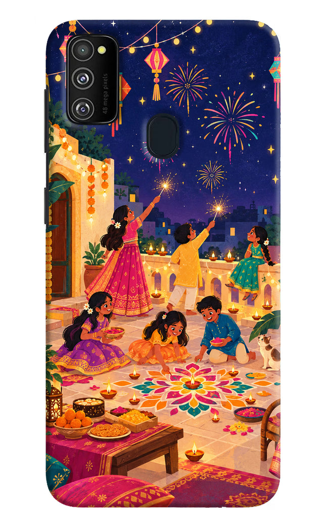 Diwali Night Samsung M30s Hard Case Back Cover by Casekaro