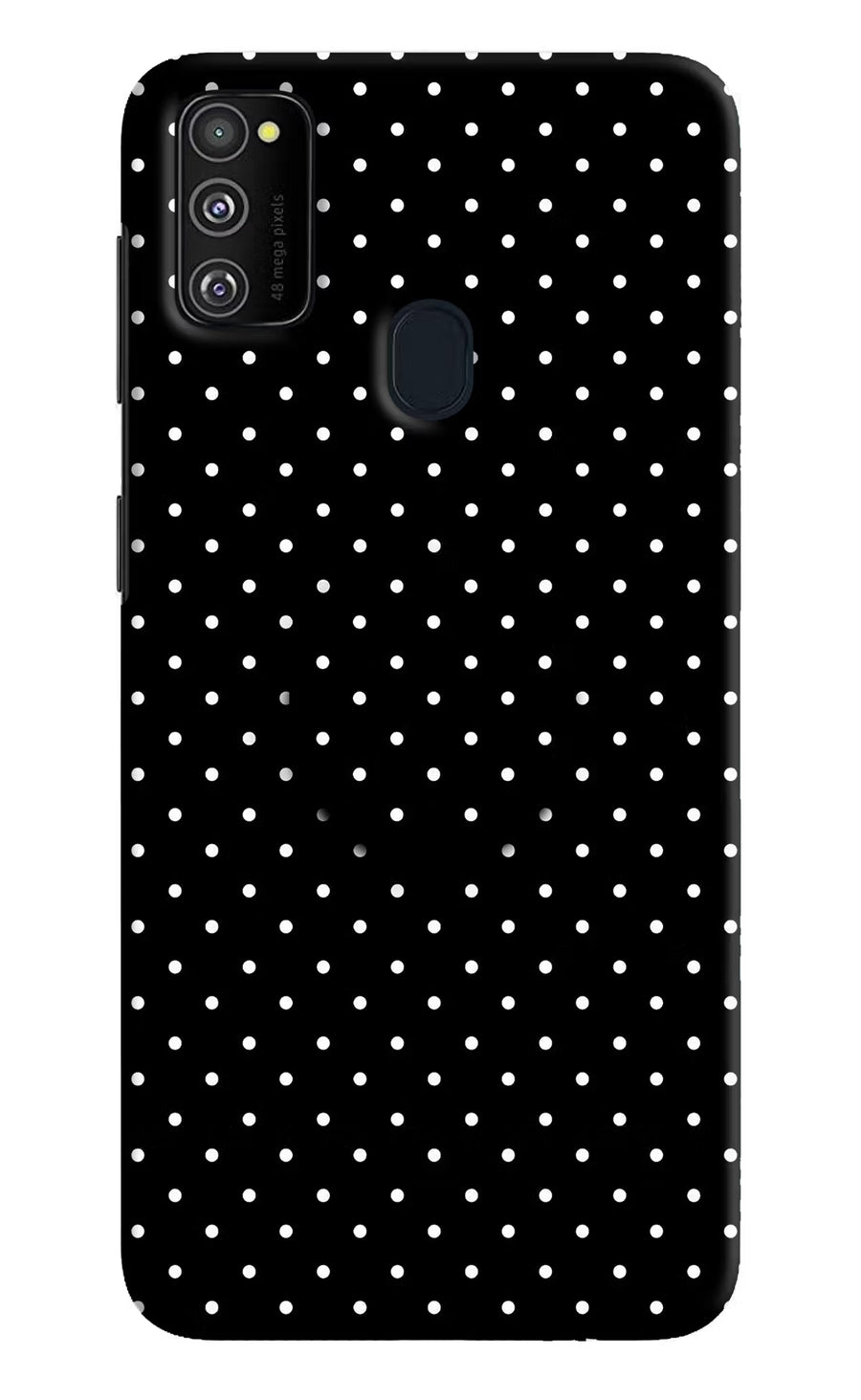 White Dots Samsung M30s Pop Case, Hard case