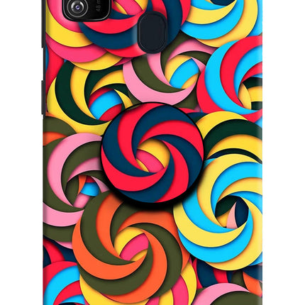 Spiral Pattern Samsung M30s Pop Case by Casekaro