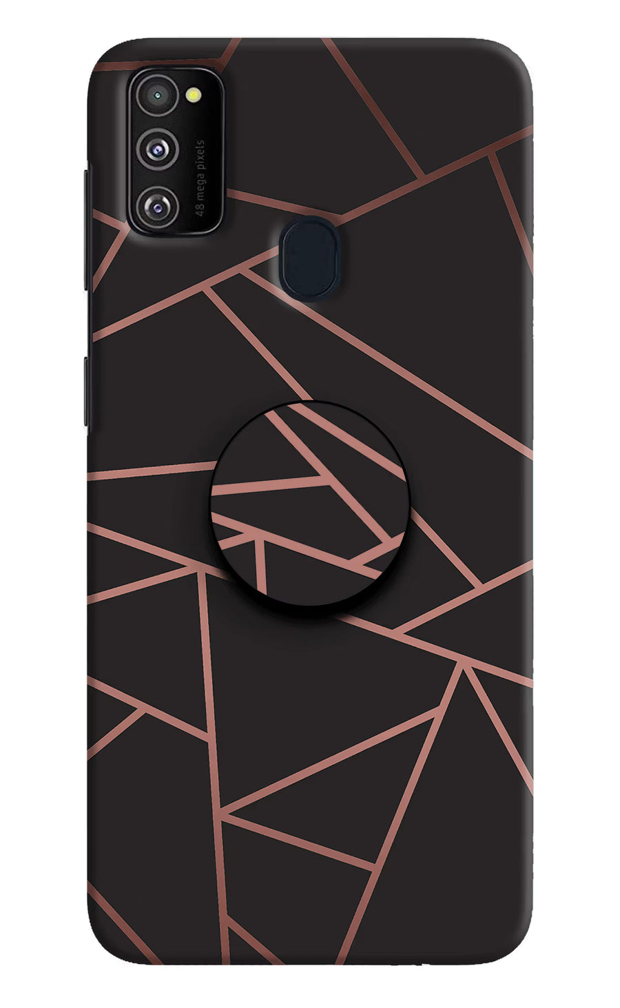 Geometric Pattern Samsung M30s Pop Case, Hard case
