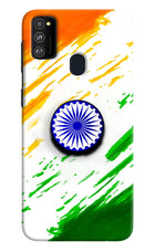 Indian Flag Ashoka Chakra Samsung M30s Pop Case by Casekaro