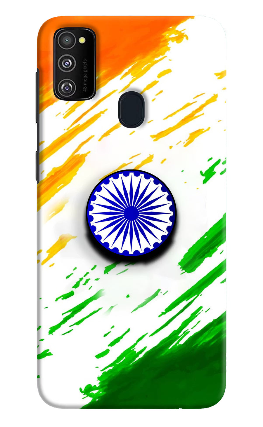 Indian Flag Ashoka Chakra Samsung M30s Pop Case, Hard case