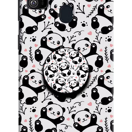 Cute Panda Samsung M30s Pop Case by Casekaro