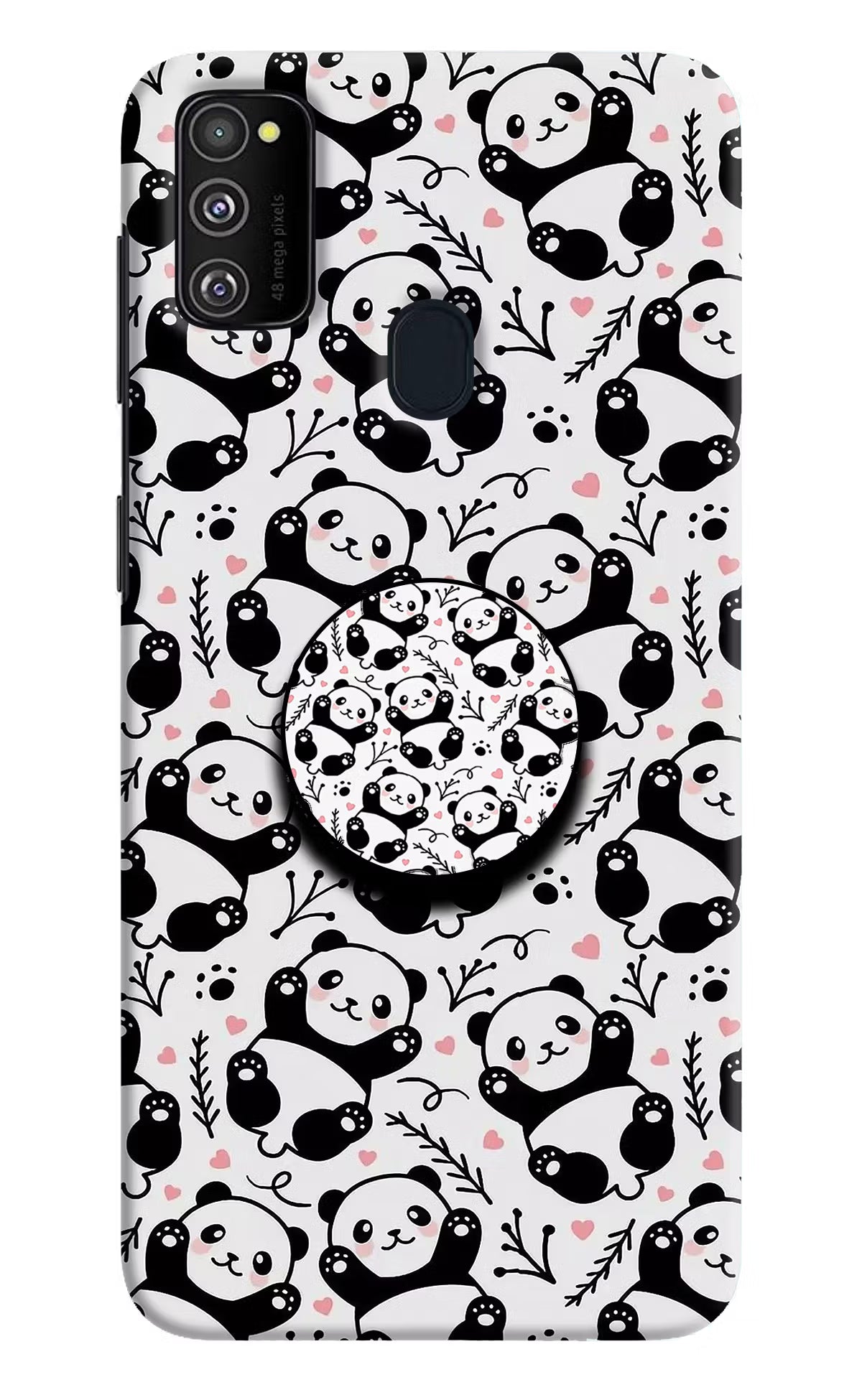 Cute Panda Samsung M30s Pop Case by Casekaro