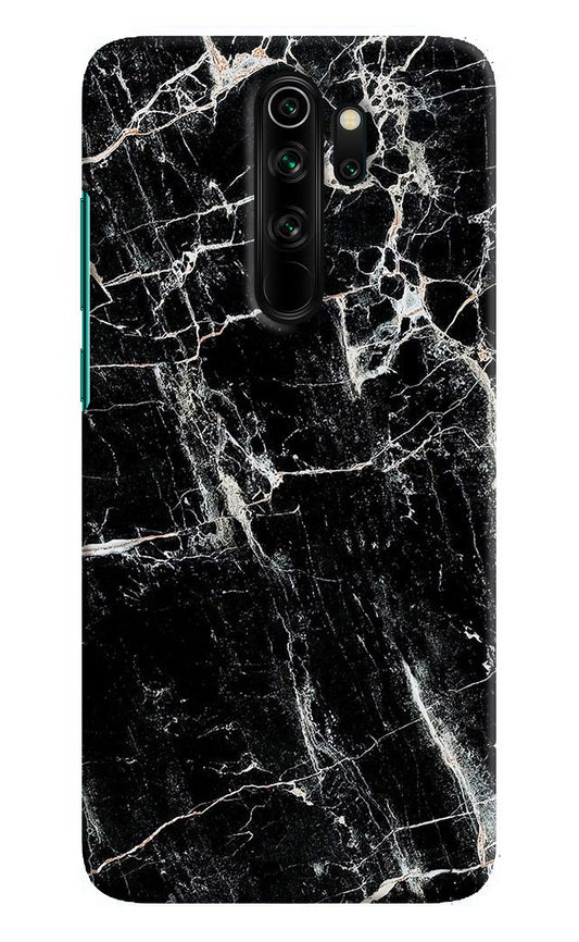 Black Marble Texture Redmi Note 8 Pro Hard Case Back Cover by Casekaro