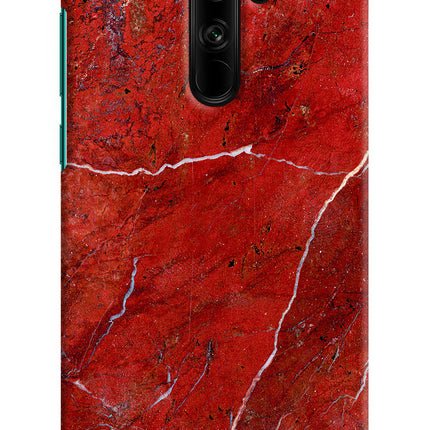 Red Marble Design Redmi Note 8 Pro Hard Case Back Cover by Casekaro