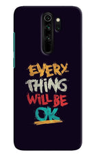 Everything Will Be Ok Redmi Note 8 Pro Hard Case Back Cover by Casekaro