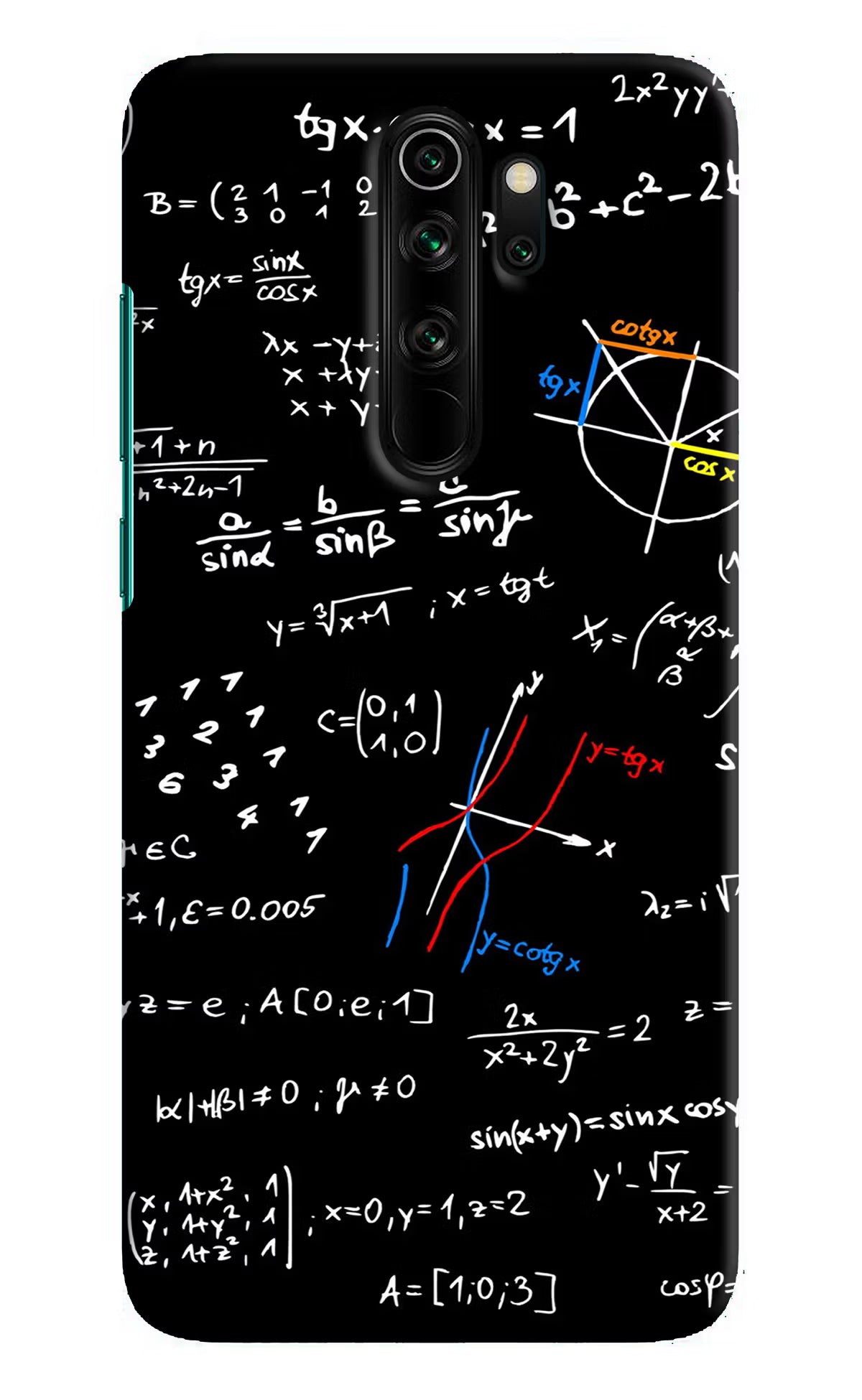 Mathematics Formula Redmi Note 8 Pro Hard Case Back Cover by Casekaro