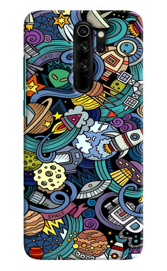 Space Abstract Redmi Note 8 Pro Hard Case Back Cover by Casekaro