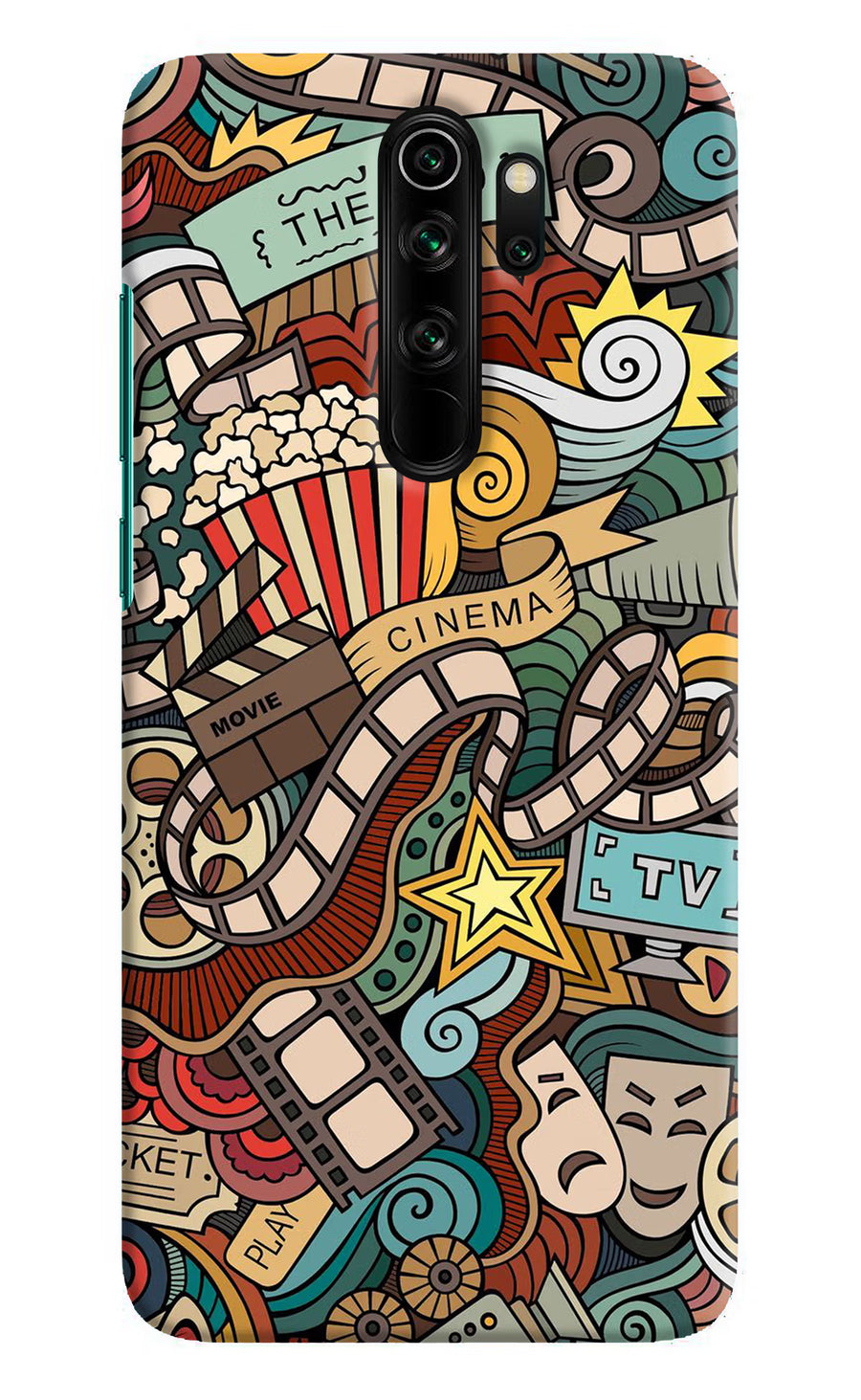 Cinema Abstract Redmi Note 8 Pro Back Cover, Hard case