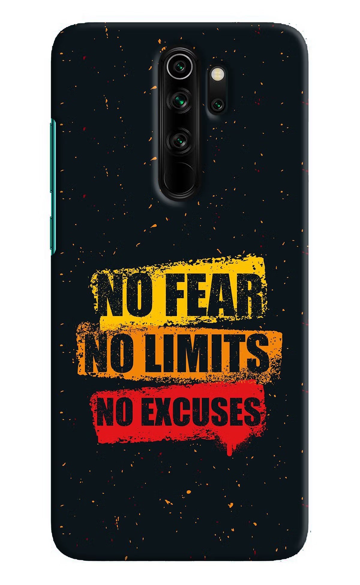 No Fear No Limits No Excuse Redmi Note 8 Pro Hard Case Back Cover by Casekaro