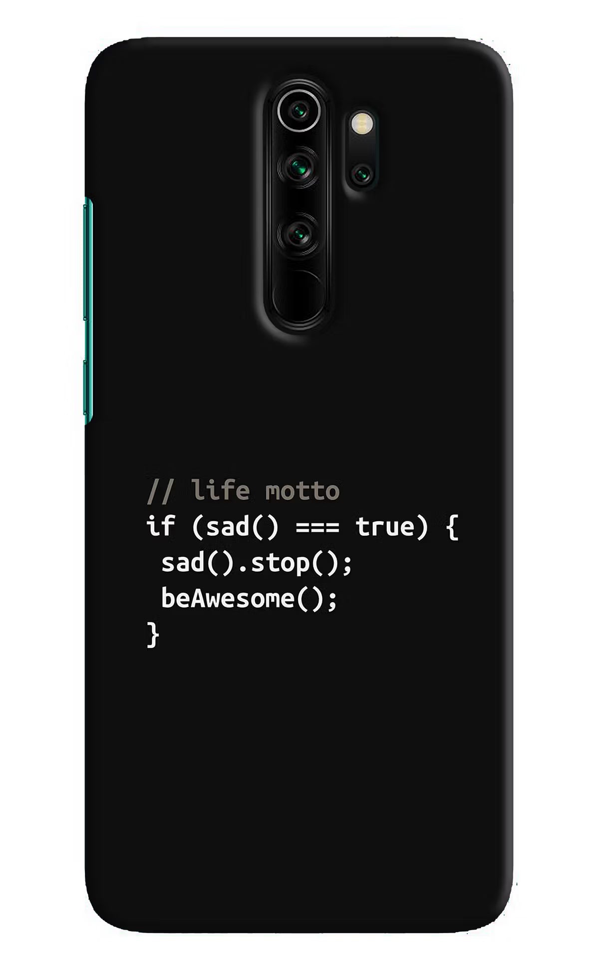 Life Motto Code Redmi Note 8 Pro Hard Case Back Cover by Casekaro