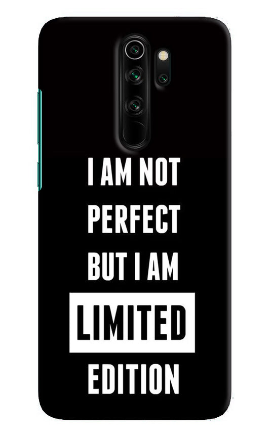 I Am Not Perfect But I Am Limited Edition Redmi Note 8 Pro Hard Case Back Cover by Casekaro