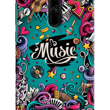 Music Graffiti Redmi Note 8 Pro Hard Case Back Cover by Casekaro