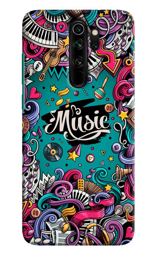 Music Graffiti Redmi Note 8 Pro Hard Case Back Cover by Casekaro