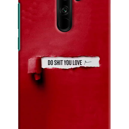 Do Shit You Love Redmi Note 8 Pro Hard Case Back Cover by Casekaro