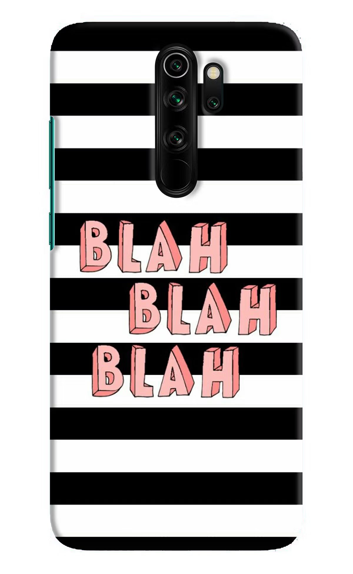 Blah Blah Blah Redmi Note 8 Pro Hard Case Back Cover by Casekaro
