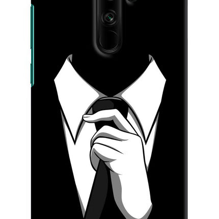 Black Tie Redmi Note 8 Pro Hard Case Back Cover by Casekaro