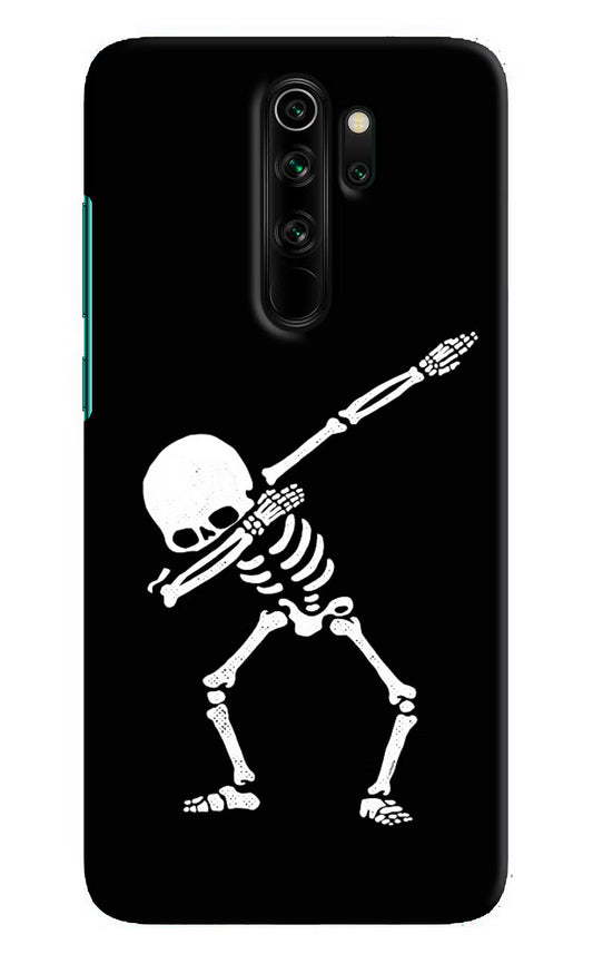 Dabbing Skeleton Art Redmi Note 8 Pro Hard Case Back Cover by Casekaro
