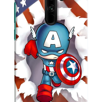 Captain America Redmi Note 8 Pro Hard Case Back Cover by Casekaro