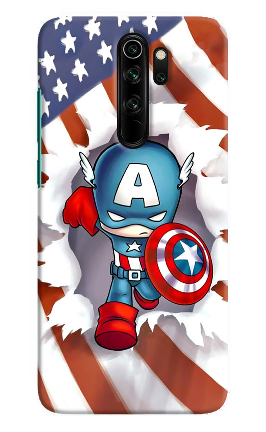 Captain America Redmi Note 8 Pro Hard Case Back Cover by Casekaro