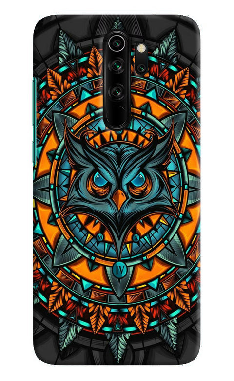Angry Owl Art Redmi Note 8 Pro Back Cover