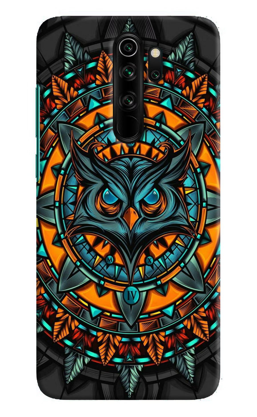 Angry Owl Art Redmi Note 8 Pro Back Cover, Hard case