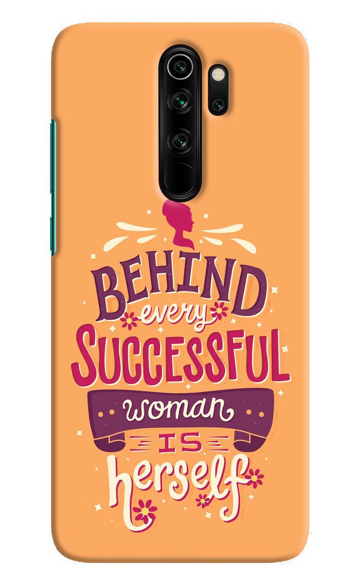 Behind Every Successful Woman There Is Herself Redmi Note 8 Pro Hard Case Back Cover by Casekaro