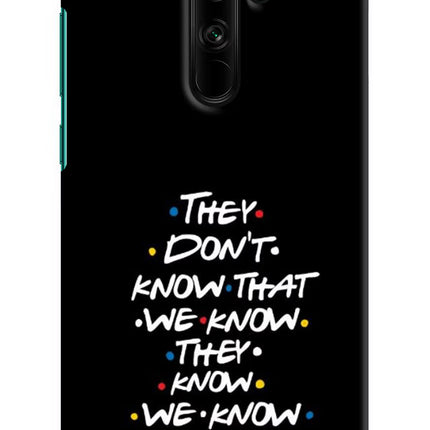 FRIENDS Dialogue Redmi Note 8 Pro Hard Case Back Cover by Casekaro