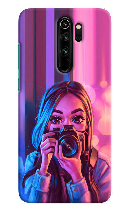 Girl Photographer Redmi Note 8 Pro Hard Case Back Cover by Casekaro