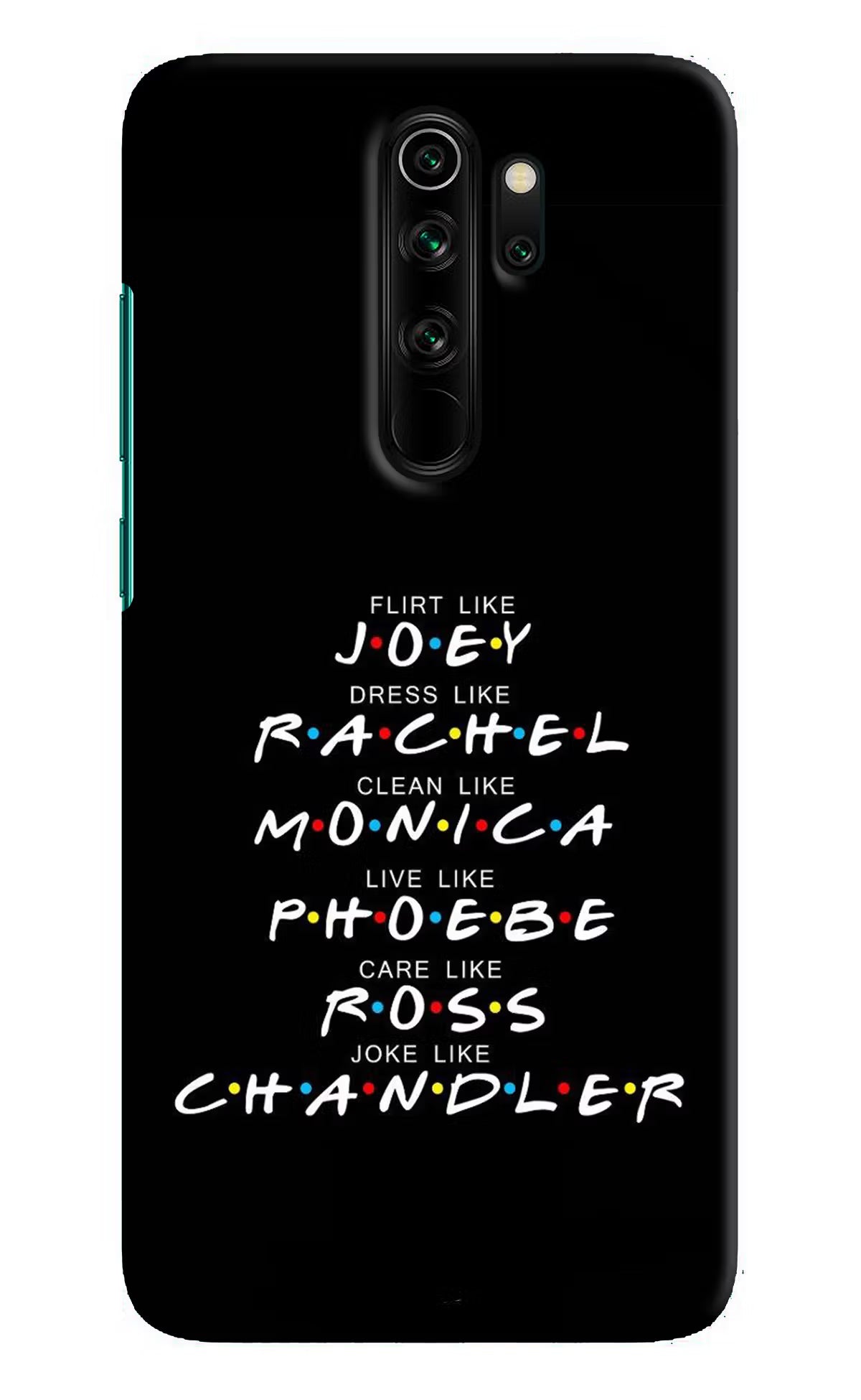 FRIENDS Character Redmi Note 8 Pro Hard Case Back Cover by Casekaro