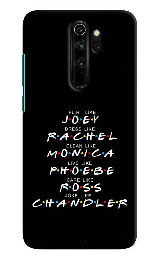 FRIENDS Character Redmi Note 8 Pro Hard Case Back Cover by Casekaro