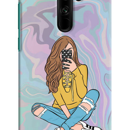 Selfie Girl Redmi Note 8 Pro Hard Case Back Cover by Casekaro