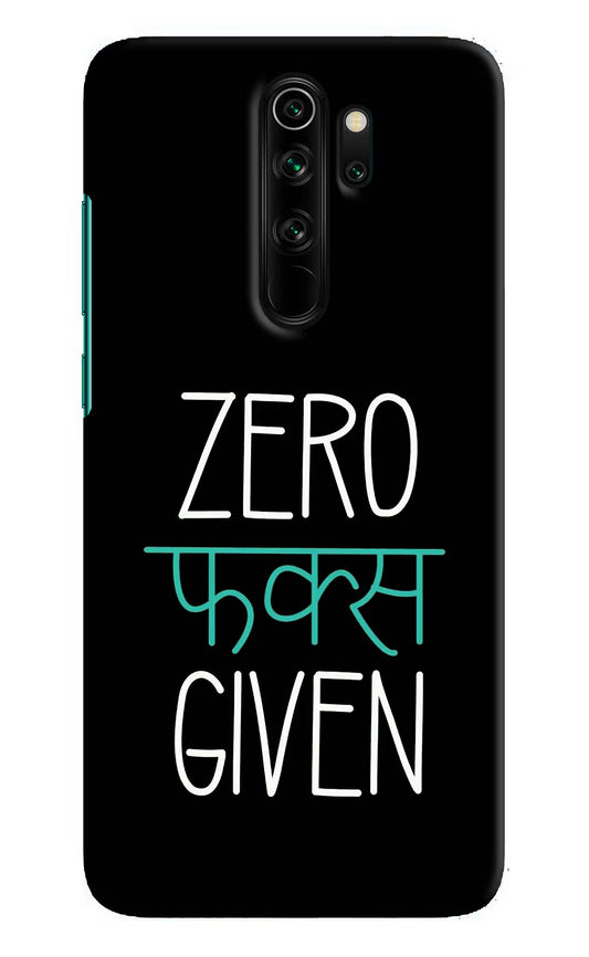 Zero Fucks Given Redmi Note 8 Pro Hard Case Back Cover by Casekaro
