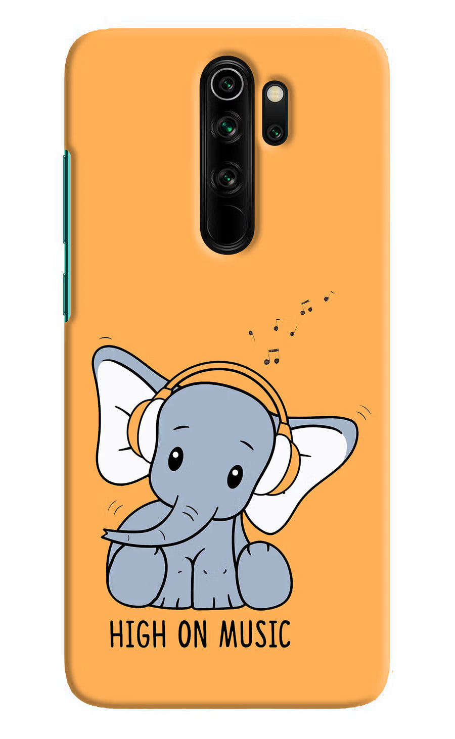High On Music Redmi Note 8 Pro Back Cover, Hard case