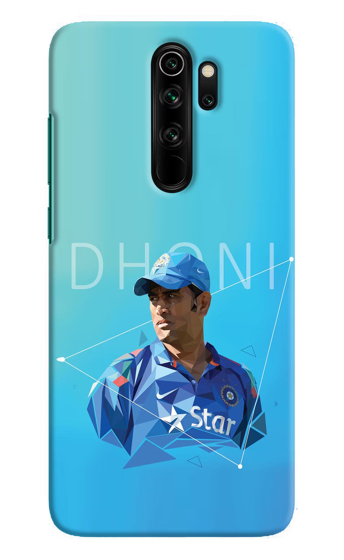 Dhoni Artwork Redmi Note 8 Pro Hard Case Back Cover by Casekaro