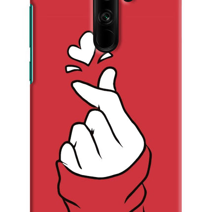 Korean Love Sign Redmi Note 8 Pro Hard Case Back Cover by Casekaro