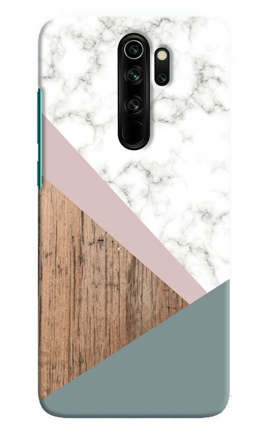 Marble wood Abstract Redmi Note 8 Pro Hard Case Back Cover by Casekaro