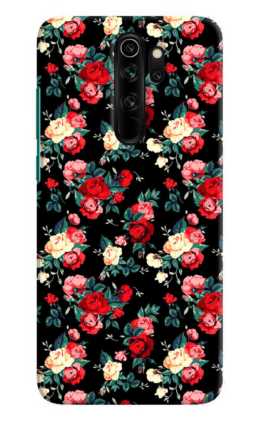 Rose Pattern Redmi Note 8 Pro Back Cover, Hard case
