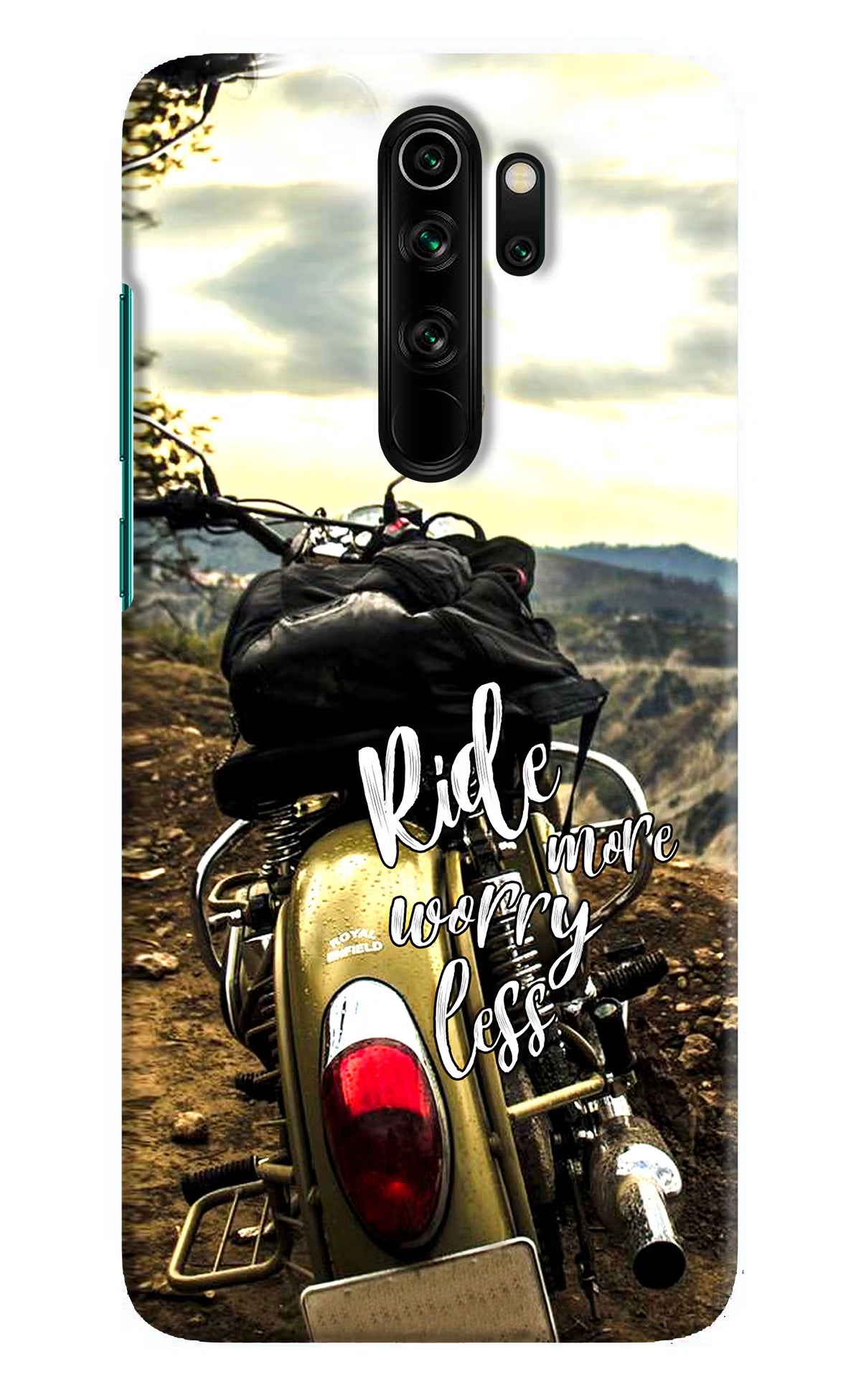 Ride More Worry Less Redmi Note 8 Pro Hard Case Back Cover by Casekaro