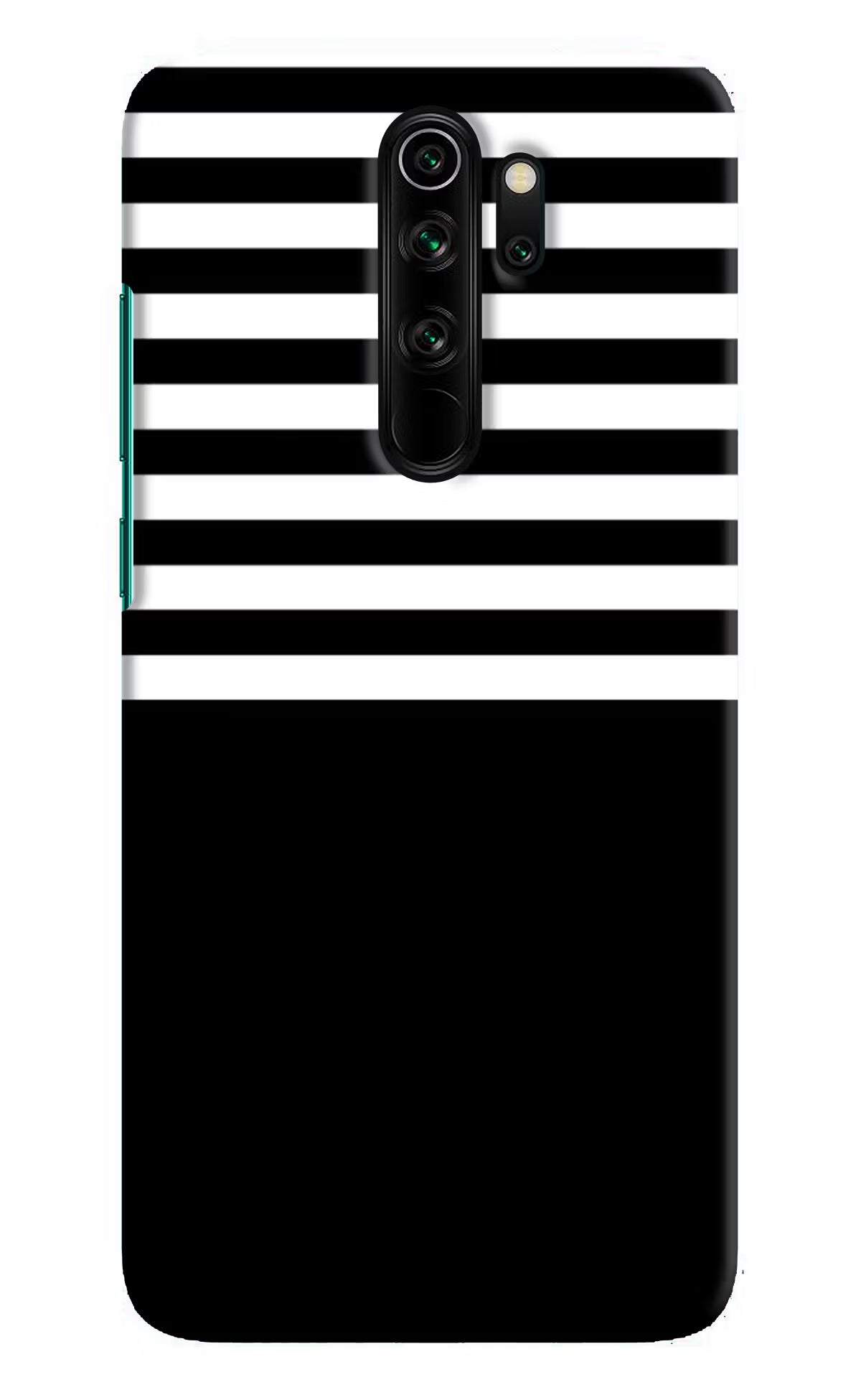 Black and White Print Redmi Note 8 Pro Hard Case Back Cover by Casekaro