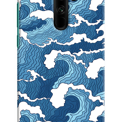 Blue Waves Redmi Note 8 Pro Hard Case Back Cover by Casekaro
