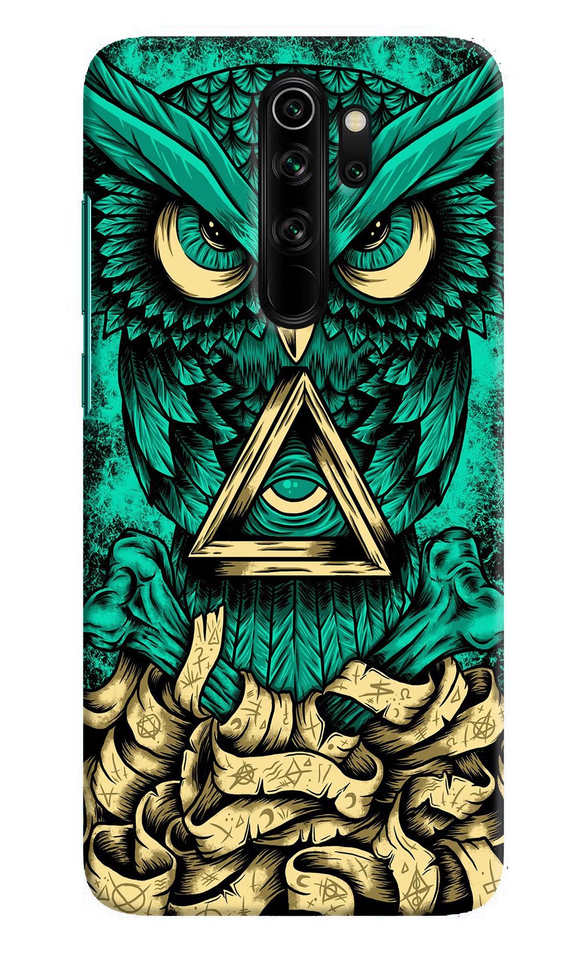 Green Owl Redmi Note 8 Pro Hard Case Back Cover by Casekaro