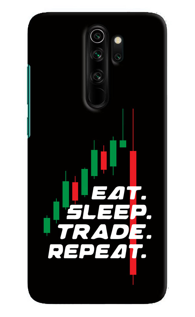 Eat Sleep Trade Repeat Redmi Note 8 Pro Hard Case Back Cover by Casekaro