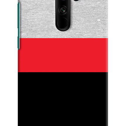 Tri Color Pattern Redmi Note 8 Pro Hard Case Back Cover by Casekaro