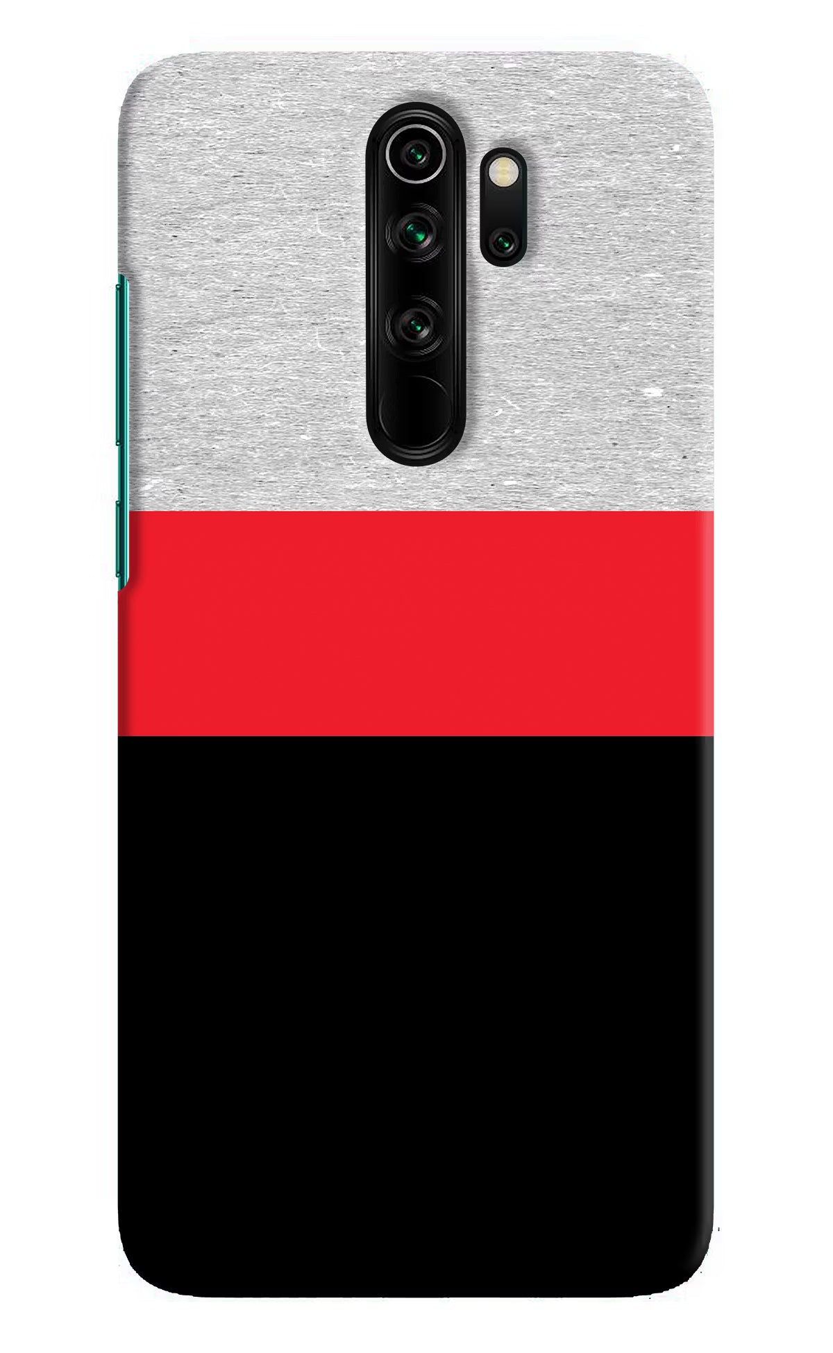 Tri Color Pattern Redmi Note 8 Pro Hard Case Back Cover by Casekaro