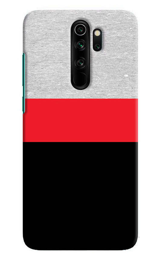 Tri Color Pattern Redmi Note 8 Pro Hard Case Back Cover by Casekaro