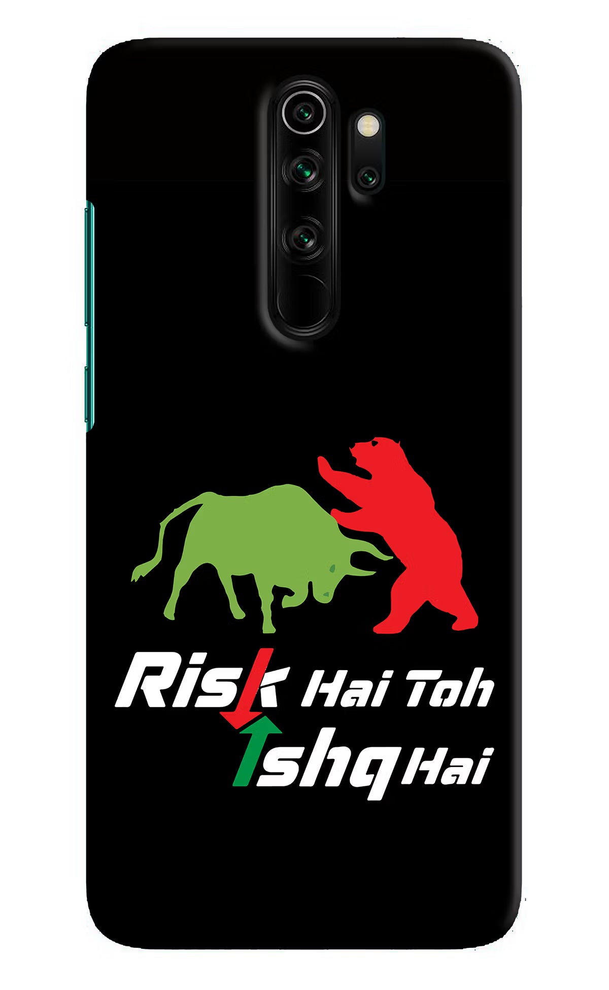 Risk Hai Toh Ishq Hai Redmi Note 8 Pro Hard Case Back Cover by Casekaro