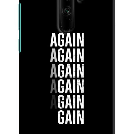 Again Again Gain Redmi Note 8 Pro Hard Case Back Cover by Casekaro