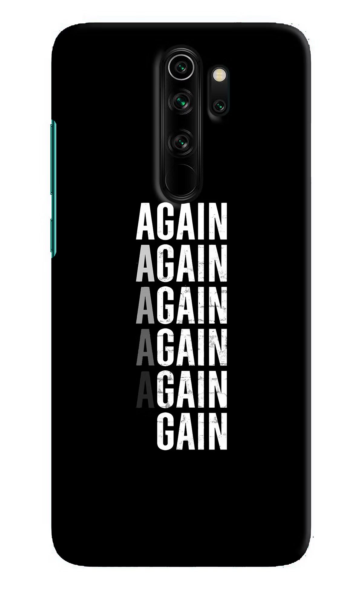 Again Again Gain Redmi Note 8 Pro Hard Case Back Cover by Casekaro